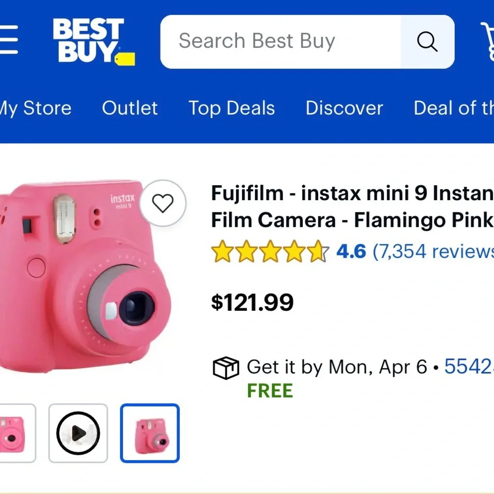 Fujifilm instax mini 9 Instant Camera - Grey